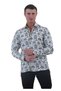 Green on White Camping Rv and Nature Themed Slim Fit Shirt - 3