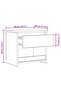 Bedside Cabinets 2 pcs Sonoma Oak 40x30x39 cm Engineered Wood - 3