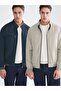 Lcwaikiki Classic Indigo Stand Collar Men's Jacket - 2