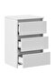 Bed Cabinets 2 pcs White 40x35x62.5 cm Engineered Wood - 5