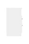 Bedside Cabinet White Engineered Wood - 2