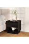 Bedside Cabinet Black 45x34x44 cm Engineered Wood