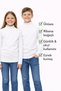 Atabay 99-12-25 Unisex Children's Ribbed High Neck Long Sleeve Basic T-Shirt Daily School 13/17 Years Old - 6