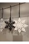 Set of 24, 12 Black and 12 White Snowflakes, 8 cm 3D Printing Decorative Colorful New Year Tree Ornaments - 4