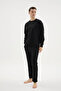 95% Cotton New Season Men's Crew Neck Stylish Design Pajama Set - 6