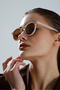 Modern Retro Trend Uv Protection Sunglasses with Round Frame and Smoked Glass - 6