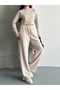 Women's Thessaloniki Fabric Raglan Sleeve Finger-Loop Crop Set - 2