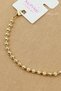 Xuping Bracelet - Vip Xuping 4mm Cut Flower Gold Dorica Beaded Chain Bracelet 17+3cm