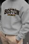 Men's Nardogrı Boston Printed Oversized Sweatshirt