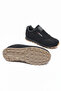 Unisex Black Crepe Lace-Up Mesh Breathable Comfortable Sole Walking Sneakers Sneakers - 7
