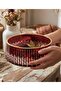 Cutting Handcrafted Mercury Bowl /Verre Series 28cm Large Size - 4