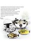 Stainless Steel Multi Cooking Kadai with Lid 26cm – Induction & Gas Compatible Cookware Set - 5