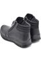 Full Orthopedic Black Genuine Leather Women's Boots Double Zipper Mother Winter Leather Boots - 5
