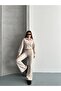 Women's Thessaloniki Fabric Mock Neck Piece Half Zipper Crop Set - 3