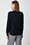 Buttoned Knitwear Sweater with Stone Collar - 5