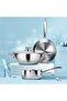 Procook Triply Induction Base Cookware Set of 3 Stainless Steel |Sauce Pan 14 cm, Fry Pan 24 cm, Kadhai 24 cm with Glass Lid 24 cm, Silver | Dishwasher Safe | Food Safe | Flame Safe - 7