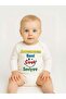 Baby Cotton Long Sleeve Snap-On Bodysuit with the Text: My Grandma Loves Me Very Written on It - 2
