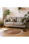 Jute Rug Carpet - Natural Handwoven Round Area - 6