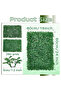 OneDcor Artificial Grass Wall Panels - Faux Hedges Plastic Green Wall Artificial Plants 10 Pcs - 2