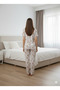 Teddy Bear Printed Front Buttoned Cotton Pajamas Suit - 3