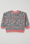 Baby Girl Tracksuit Set Plaid Patterned Flower Garden 9 Months-3 Years, Mink - 2