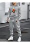 Men's Geometric Bottom Top Set Fashion Print Design Trend Hooded Sweatshirt