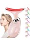 LED Red Light Face Massager – Neck Tightening Device with Heat, Skin Lifting, Jawline Sculpting &