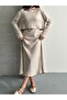 Women's Brushed Dress and Crop Blouse Two-Piece Set - 3