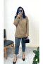 Stone Detailed Half Fisherman Knit Sweater