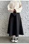 Women's Hijab Puff Long Bell Scuba Skirt - 3