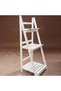 OneDcor Natural Wooden Flower Pot 3 Tier Folding Plant Stand Shelves Garden Wood Rack Flowers Stand