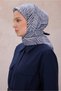 Fresh Striped Pattern Ice Blue Modal Scarf 2102 - 10 - 2
