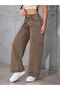 Women's Loose Fitting Pipe Leg Lycra Palazzo Jean Trousers - 2