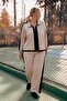 122136 Women's Plus Size Beige Set - 3