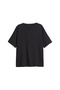 Make Love Not War Printed Relaxed Fit Black Women's Tshirt - 2