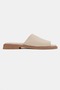 Sean women's genuine leather slippers beige - 5