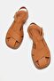 Shawn Women's Genuine Leather Sandals Brown - 7