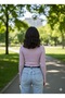 Lila Crew Neck Body Slimfit Soft Touch Seersucker Textured Knitted Fabric Long Sleeve Body Hzlpik01Body - 4