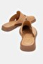 Spencer Women's Genuine Leather Slippers Caramel - 6