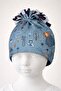 Figured Boys' Combed Cotton Hat - 2