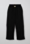 Girl's Pants Suit with Finger Detail, Ages 8-14, Black - 3