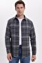Men's Slim Fit slim fit checkered winter lumberjack shirt - 7