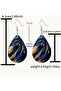 Luxury French Style Deep Blue Earrings - 3