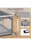 SKY-TOUCH Baby Playpen | Portable Playard for Babies | Sturdy Anti-Fall Baby Playpen Activity Center | Breathable Mesh | 4 Pull-Up Ring｜Install Accessories | 180 x 150 cm,Gray,Indoor&Outdoor - 6