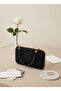 Black Gold Luxury Suede Chain Handle Women's Evening Dress Bag - 4