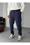 Lacivert Gofre Basic Pileli Pantolon C-6142 - 2