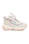 Cool Bella Long P White Velcro Patterned Girls' Sports Shoes - 3