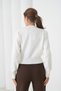 Women's Crew Neck Button Detail Premium Yarn Knit Cardigan 12319.Crs - 8