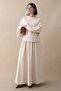 Basic Piped Skirted Modal Suit Beige - 5