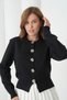 Women's Crew Neck Button Detail Premium Yarn Knit Cardigan 12319.Crs - 5